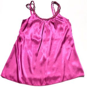 BCX Silky Dark Pink Tank